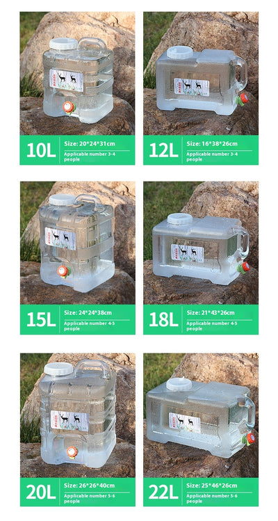 Cubo de Agua Portátil con Grifo para Camping y Viajes - Image 37