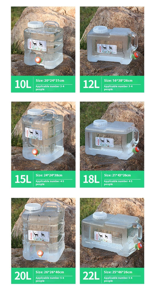 Cubo de Agua Portátil con Grifo para Camping y Viajes - Image 37