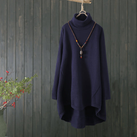 Suéter Cuello Alto Mujer Invierno - Corte Suelto Moderno - Image 10