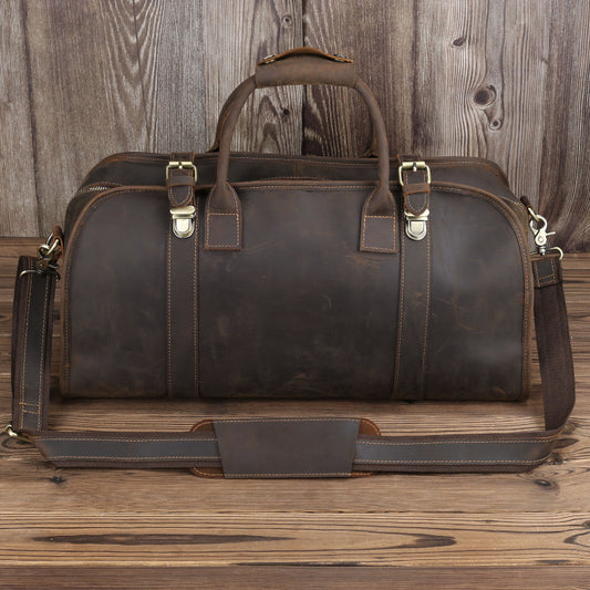 Bolso Bandolera de Cuero Genuino - Casual para Viajes