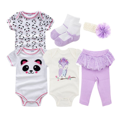 Conjunto de 5 Piezas para Bebé Verano Manga Corta - Image 9