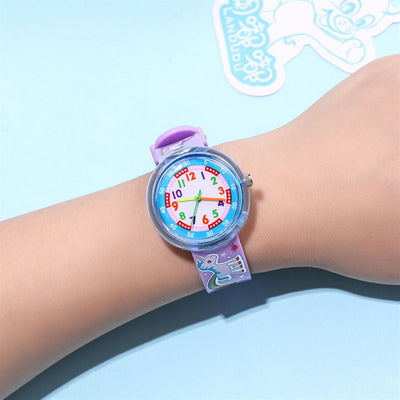Reloj Infantil de Silicona Transparente con Diseños Adorables - Image 27