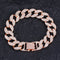 Cuban Men's Bracelet Rose Dorado 7inch