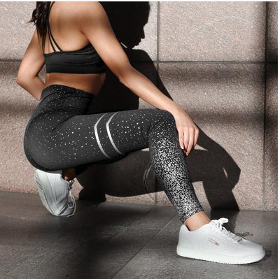 Leggings Deportivos de Cintura Alta con Estampado Hot Stamping - Image 10