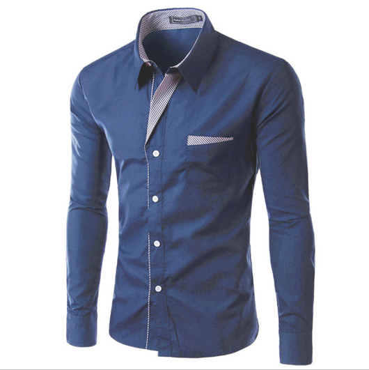 Camisa Manga Larga Clásica para Hombre - Estilo Europeo y Americano - Image 6
