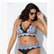 Bikini Estampado con Corte Dividido