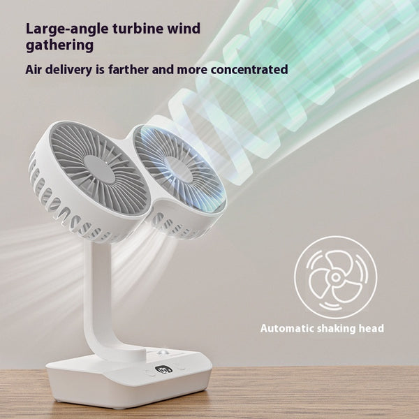 Ventilador Dual de Alto Rendimiento Portátil