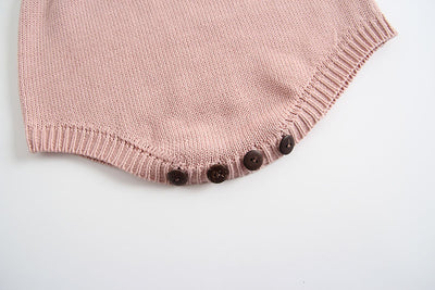 Enterizo de una pieza para bebé niña con bordado triangular - Image 3