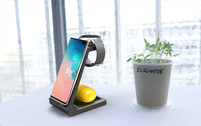 Cargador Inalámbrico 3 en 1 para Galaxy Watch Active y Galaxy Buds - Image 19