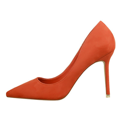 Tacones Stiletto Puntiagudos en Gamuza para Fiestas - Image 7