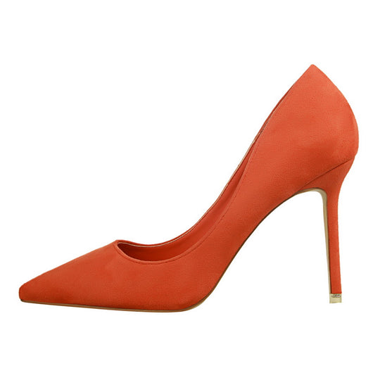 Tacones Stiletto Puntiagudos en Gamuza para Fiestas - Image 7