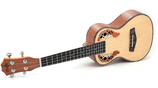 Ukelele Soprano de Pícea de 23 Pulgadas con Agujero de Uva - Image 12