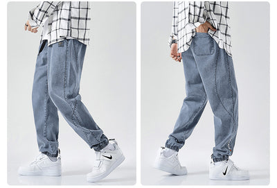 Pantalones Cargo Deportivos Holgados Estilo Coreano para Hombre - Image 9