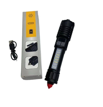 Linterna Táctica Recargable con Zoom y Láser Blanco para Patrullaje - Image 12