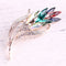 Broche Hoja de Cristal