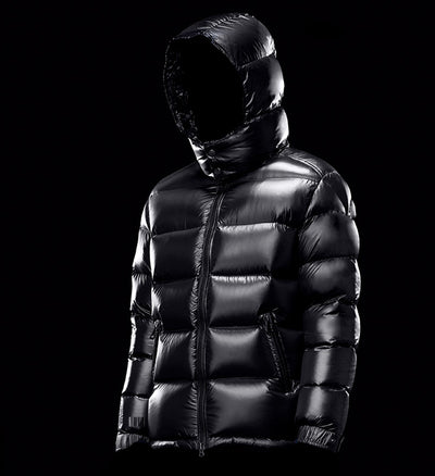 Chaqueta Acolchada de Plumas de Pato Blanco Cálido para Hombre - Image 4