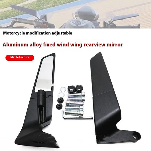Espejo Retrovisor Motocicleta Negro Universal de Estilo - Image 8