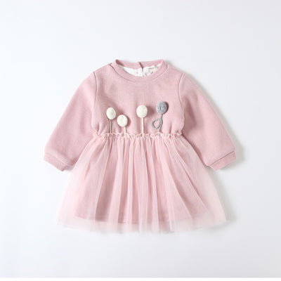 Vestido de Terciopelo para Niña Talla Plus