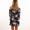 Vestido Suelto con Cinturón Estampado