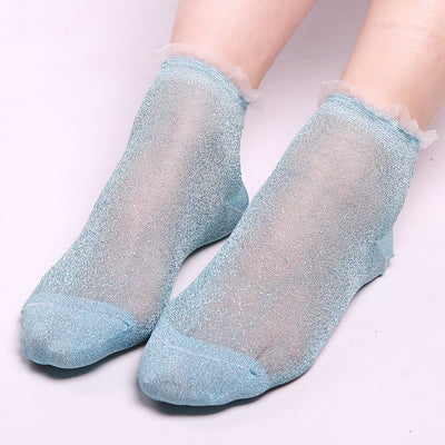 Calcetines de Encaje Brillante para Mujer - Image 18