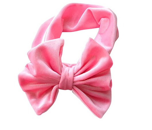 Turbante Terciopelo para Bebé y Niña con Lazo - Cinta para el Cabello Fotografía - Image 4