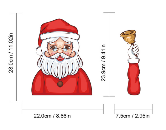 Pegatinas Navideñas Santa Claus para Parabrisas y Limpiaparabrisas - Image 34