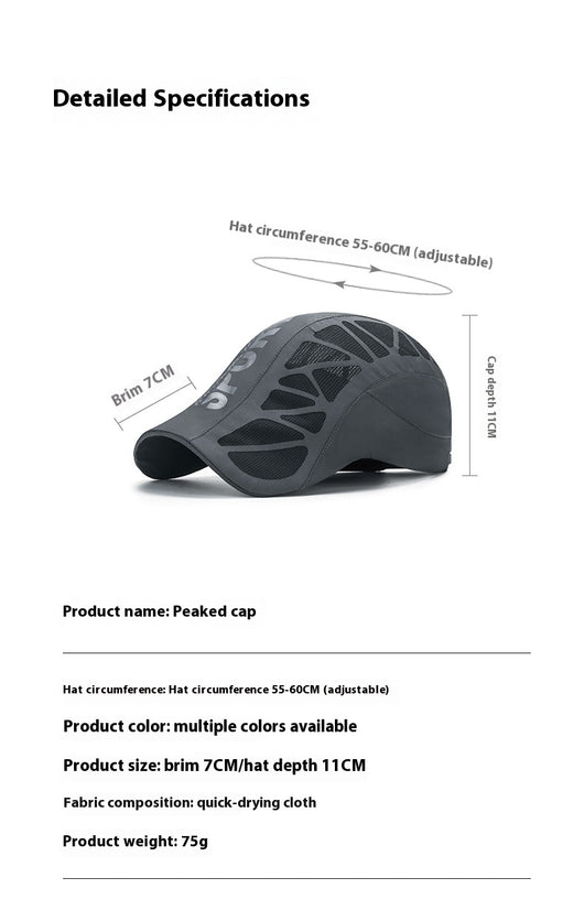 Gorra Deportiva SPORT Mesh Transpirable para Hombre - Image 9