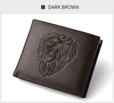 Billetera para Hombre con Patrón de León Grabado - Image 11