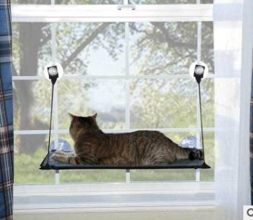 Cama Hamaca para Gato de Ventana con Ventosas de Alta Succión
