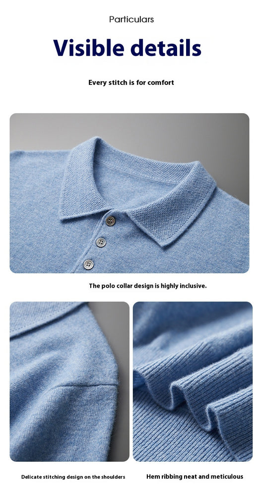 Polo Camiseta de Cachemira con Mangas a la Altura del Codo - Image 18