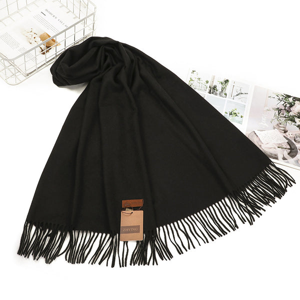 Rebozo Grueso Cálido Rojo para Otoño e Invierno - Image 9