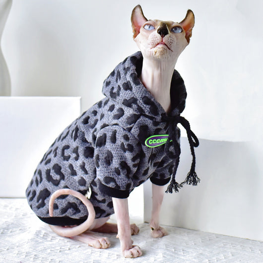 Suéter de Algodón Camuflado para Gatos Sin Pelo - Image 8