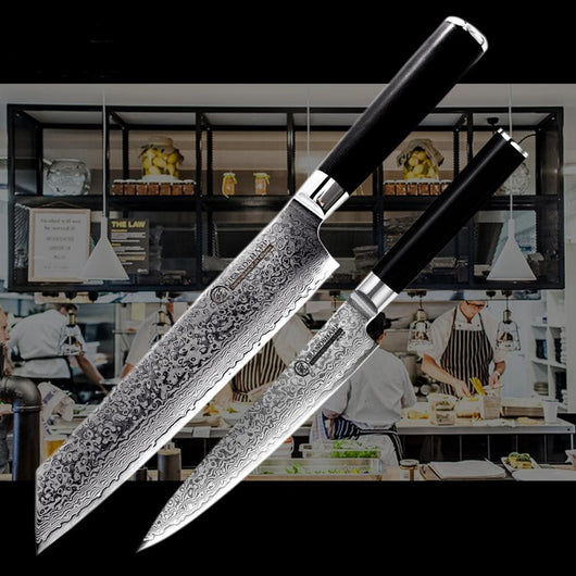 Cuchillo de Cocina Damasco Profesional de Acero de Alta Precisión - Image 15