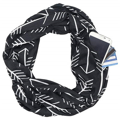 Bufanda con Bolsillo y Cierre - Diseño Flecha Estampado - Image 9
