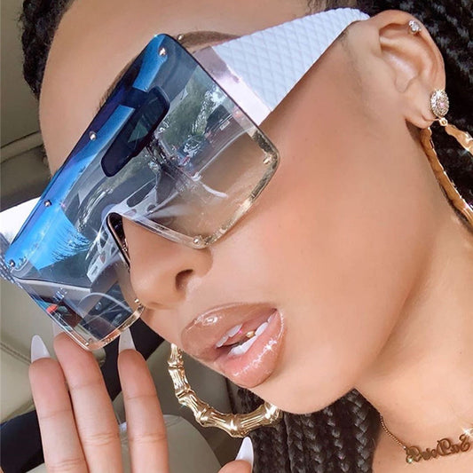 Gafas de Sol Cuadradas Oversized con Personalidad para Mujer