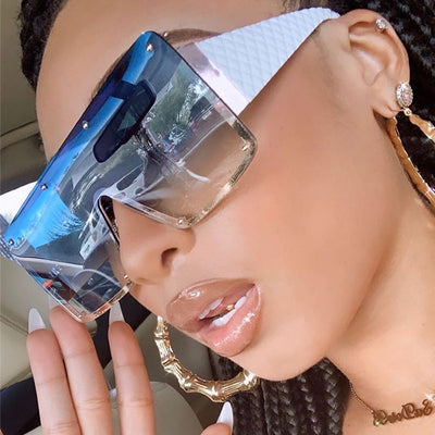 Gafas de Sol Cuadradas Oversized con Personalidad para Mujer