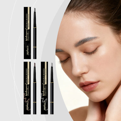 Lápiz de Cejas Doble Punta Larga Duración con Potenciador de Color