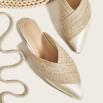 Sandalias Tipo Pantufla Diaria con Punta Reforzada - Diseño Versátil en Cuerda de Cáñamo para Mujer - Image 2