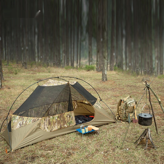 Tienda de Campaña Individual Camuflada - Protección Impermeable y Solar - Image 3