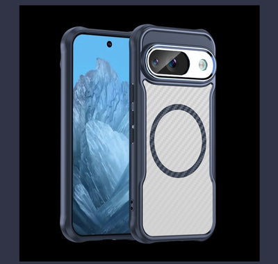 Funda Magnética de Fibra de Carbono Transparente para Celular - Image 16