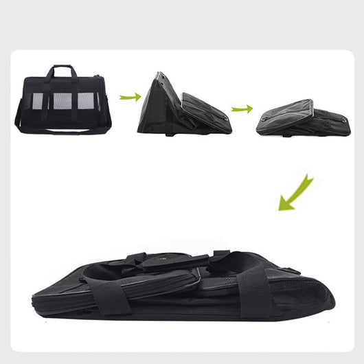 Transportín Portátil Plegable para Perros y Gatos - Bolsa de Viaje Respirable - Image 4