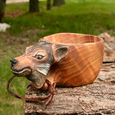 Taza Kuksa Escandinava Tallada a Mano - Taza de Madera para Camping y Café - Image 22