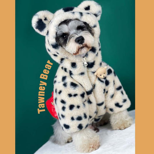 Abrigo Térmico para Perros con Diseño Pluché Punteado - Otoño e Invierno - Image 9