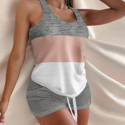 Conjunto Deportivo Dos Piezas con Estampado Multicolor para Mujer - Image 5