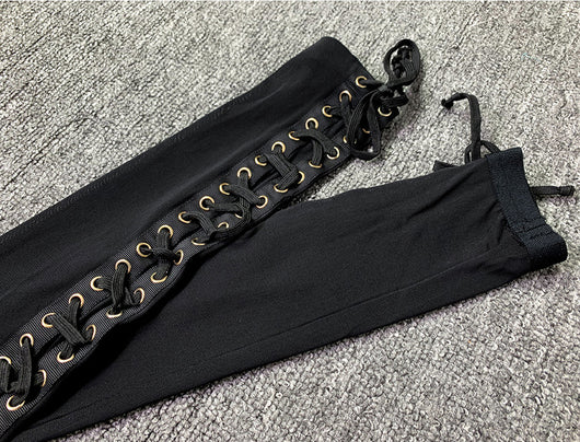 Conjunto de Dos Piezas con Malla Transparente y Pantalón Ajustado con Tirantes - Image 22