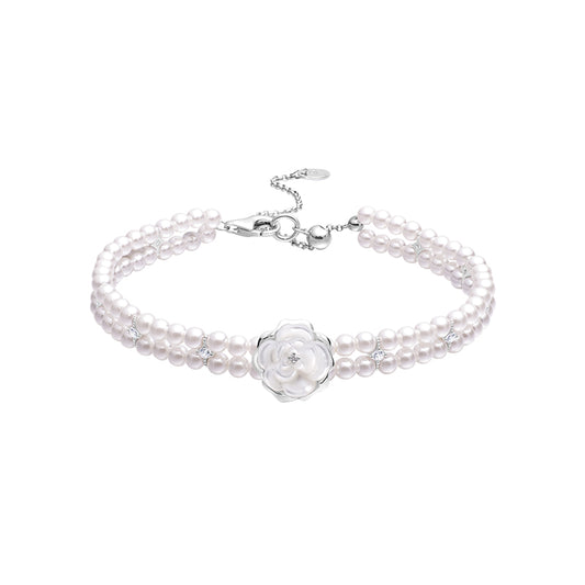 Pulsera Camelia Sombra Lunar Desmontable Doble para Primavera y Verano - Image 2