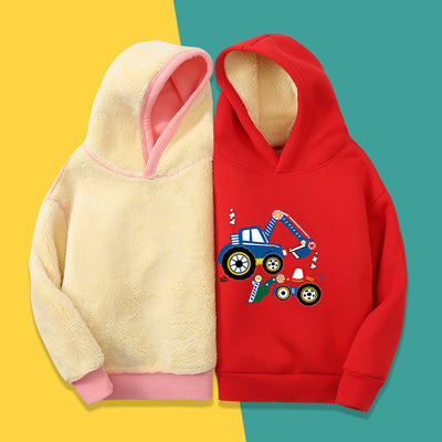 Chaqueta Infantil Suelta de Velvet Estampado - Image 6