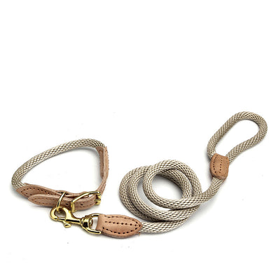 Collar Ajustable de Cuero Genuino y Nylon para Perro - Image 8
