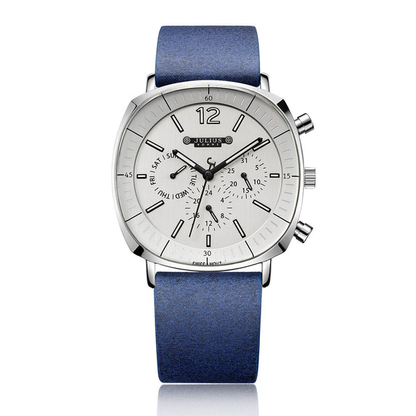 Reloj de Pulsera para Hombre con Esfera Grande y Correa Resistente al Agua