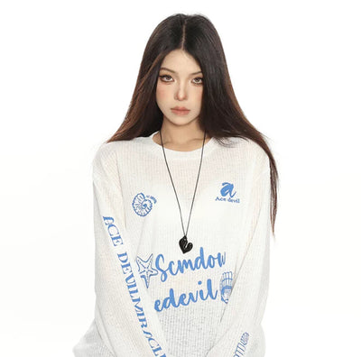 Blusa de Manga Larga con Protección Solar y Diseño Desenfadado - Image 5